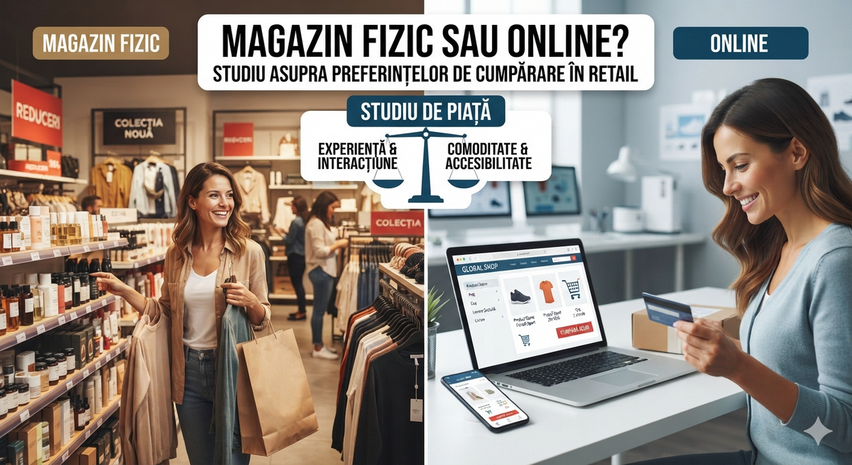 Magazin fizic sau Online: Studiu asupra preferințelor de cumpărare în retail